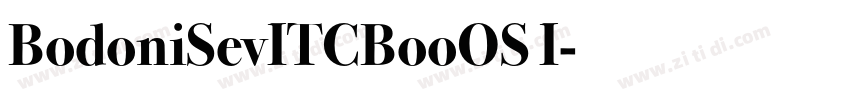 BodoniSevITCBooOS I字体转换